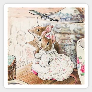 “The Mice Listened to the Tailor” by Beatrix Potter Sticker